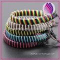 Hot-selling friendship colorful braided leather bracelet hand knitting thread